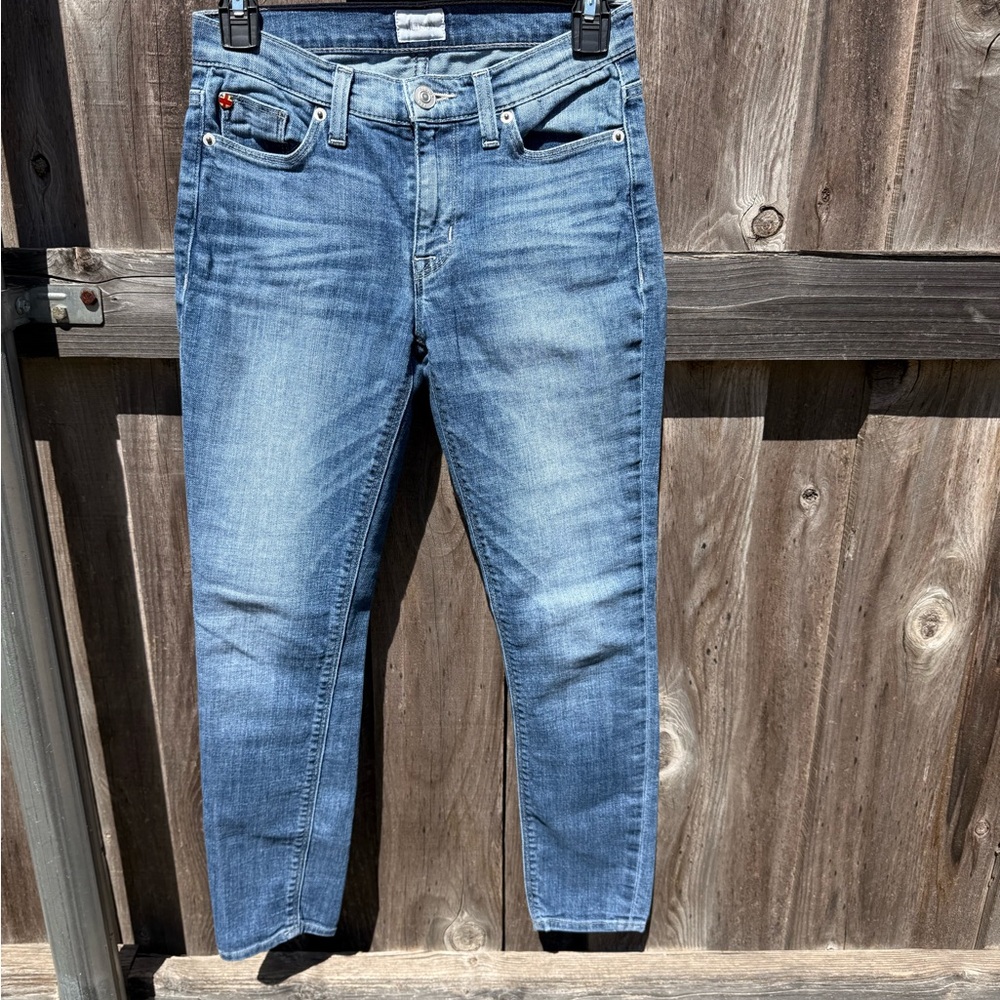 Hudson Jeans Nico Midrise Ankle Spr Skinny Light Blue Denim